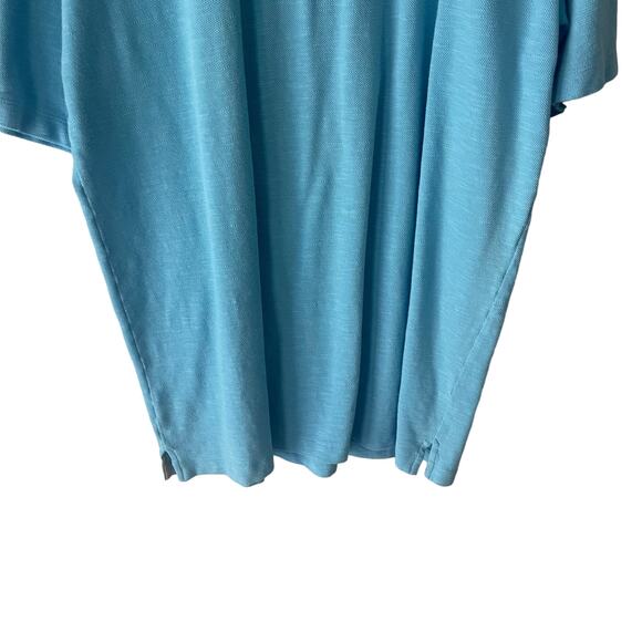 Tommy‎ Bahama Men's Size Large Sky Blue Cotton Short Sleeve Shirt - Picture 3 of 8